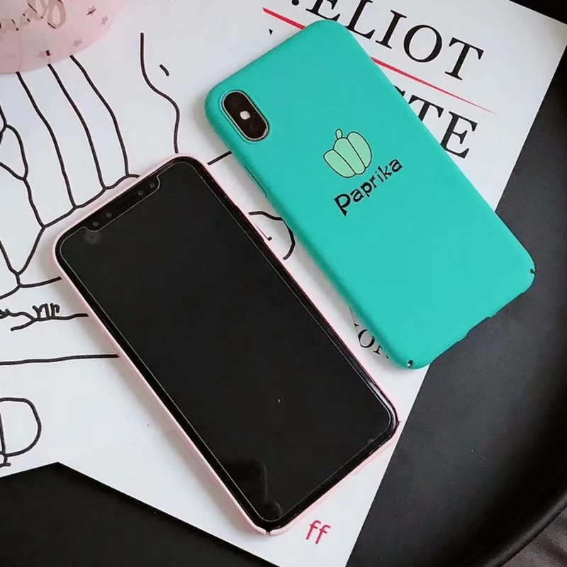 Чехол для iPhone 7 7Plus с рисунком клубники лимона чехол телефона Funda iPhone7 X 10 6 6S 8 Plus