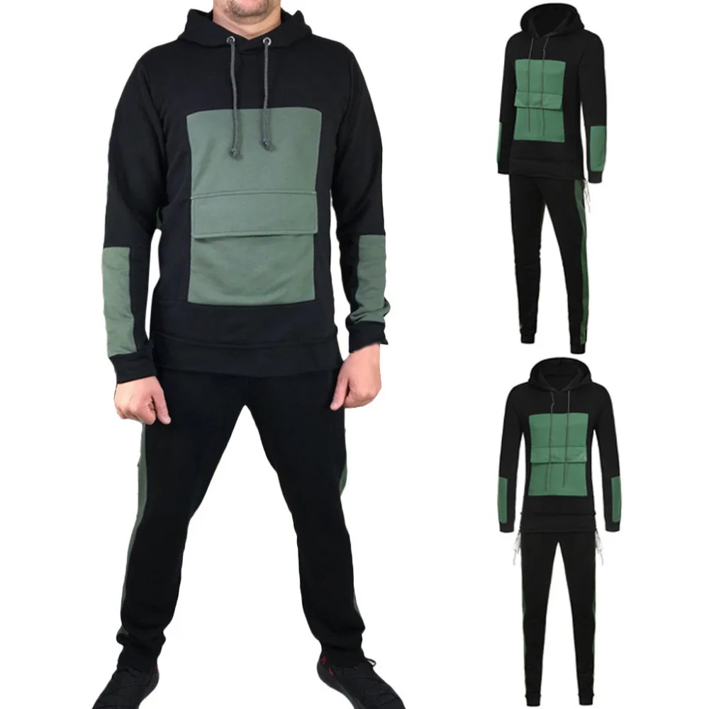 Новинка 2019 мужской модный летний спортивный костюм большого размера в стиле