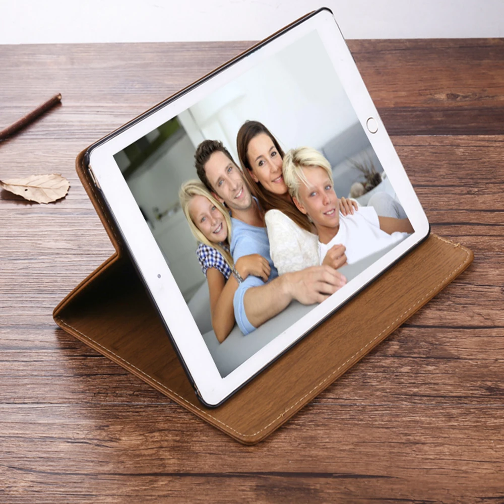 Для iPad Air 2 Air 1 чехол iPad 9,7 дюймов Анти-настоящая зернистая древесина PU кожаный умный чехол Чехол Авто Пробуждение чехол