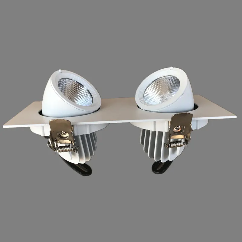 Регулируемый двойной светодиодный потолочный светильник с вращением на 360