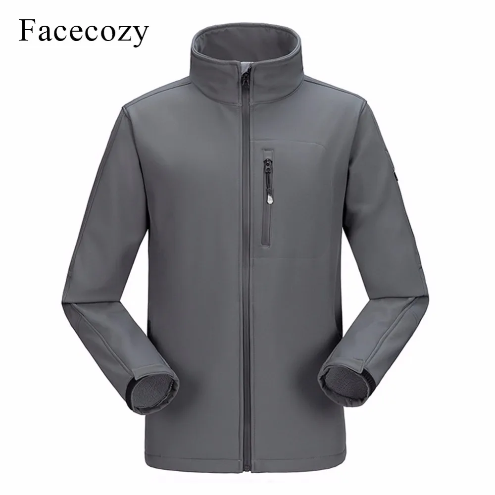 Facecozy Мужская Зимняя Толстая ветровка походные куртки уличное теплое пальто 2018