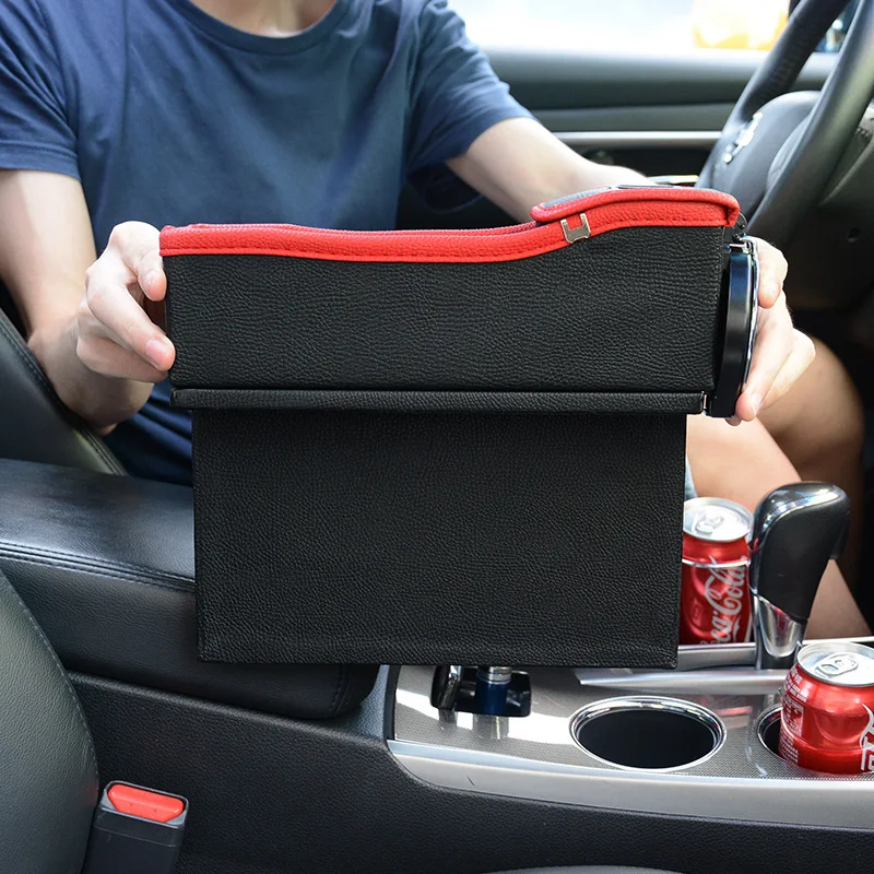 Ящик для хранения на сиденье автомобильный Органайзер чехол из искусственной