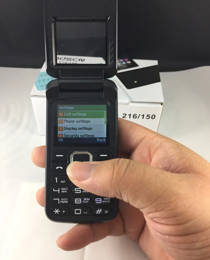 Оригинальный ODSCN T400 две sim карты Bluetooth громкий динамик флип мобильные телефоны