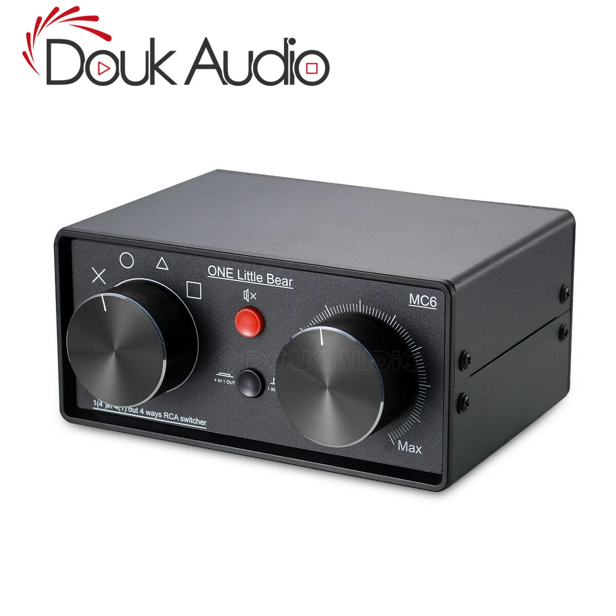 Little Bear Mini 4(1)-IN-1(4)-OUT RCA стерео аудио коммутатор пассивный селектор коробка
