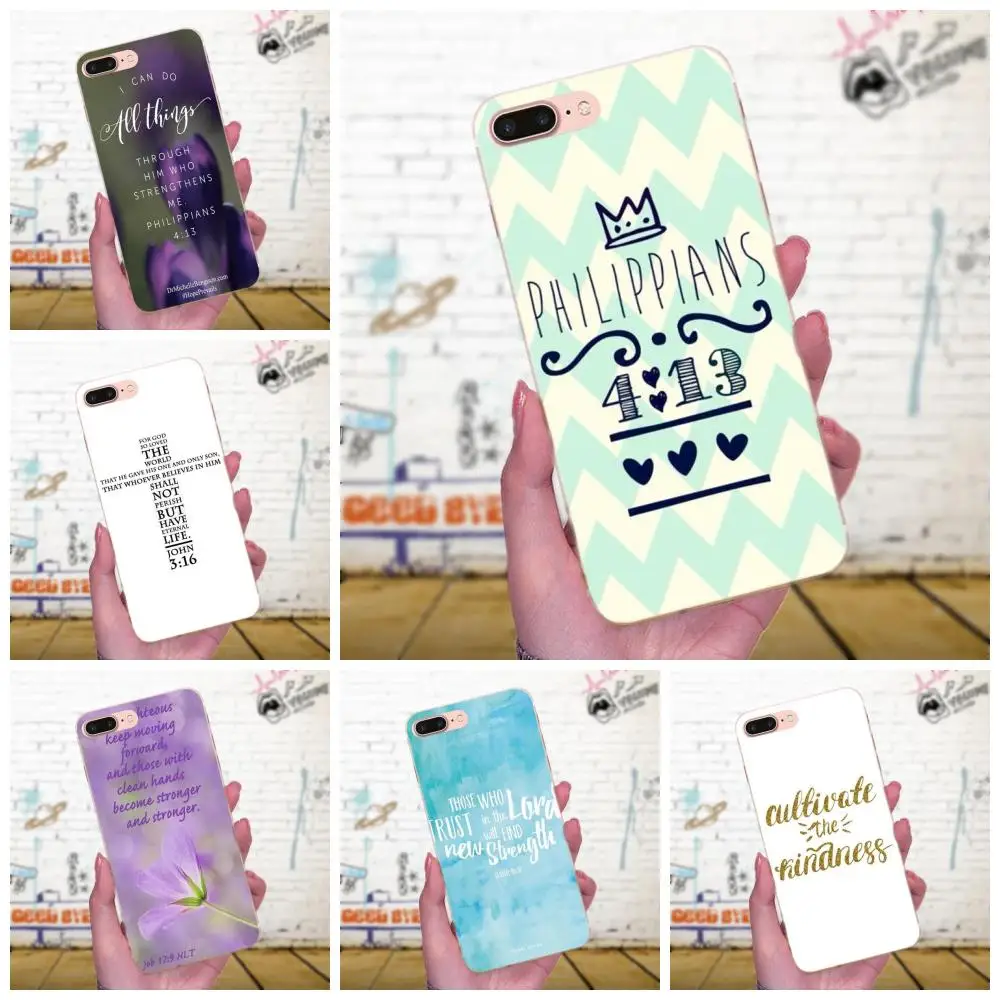Хит продаж Библейский стих я могу сделать все для Galaxy A3 A5 A7 On5 On7 2015 2016 2017 Grand Alpha G850