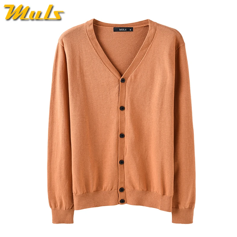 Мужской трикотажный свитер из натурального хлопка Размеры M L XL 2XL 3XL|Кардиганы| |