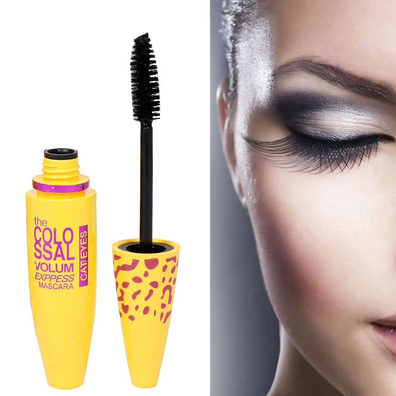 Черная тушь для ресниц Водонепроницаемые плотные Длинные Накладные ресницы