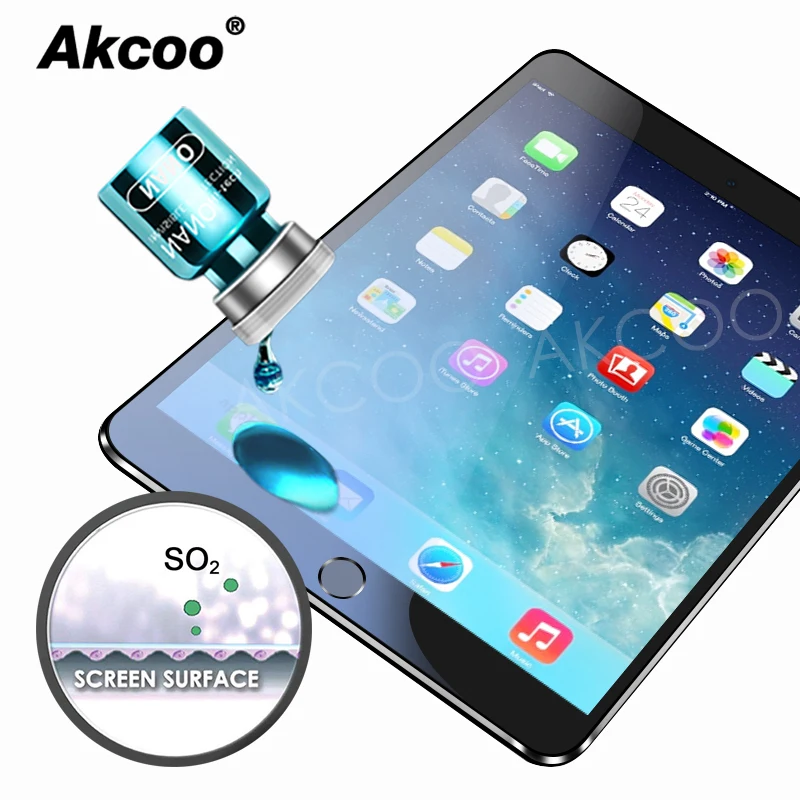 Оригинальная нано Жидкая защитная пленка Akcoo для iPad mini 4 с олеофобным покрытием pro
