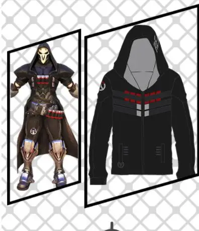 Новая игра OW Overwatch Reaper Genji костюмы для косплея Солдат 76 толстовки с капюшоном куртки спортивная одежда пальто свитер Топы