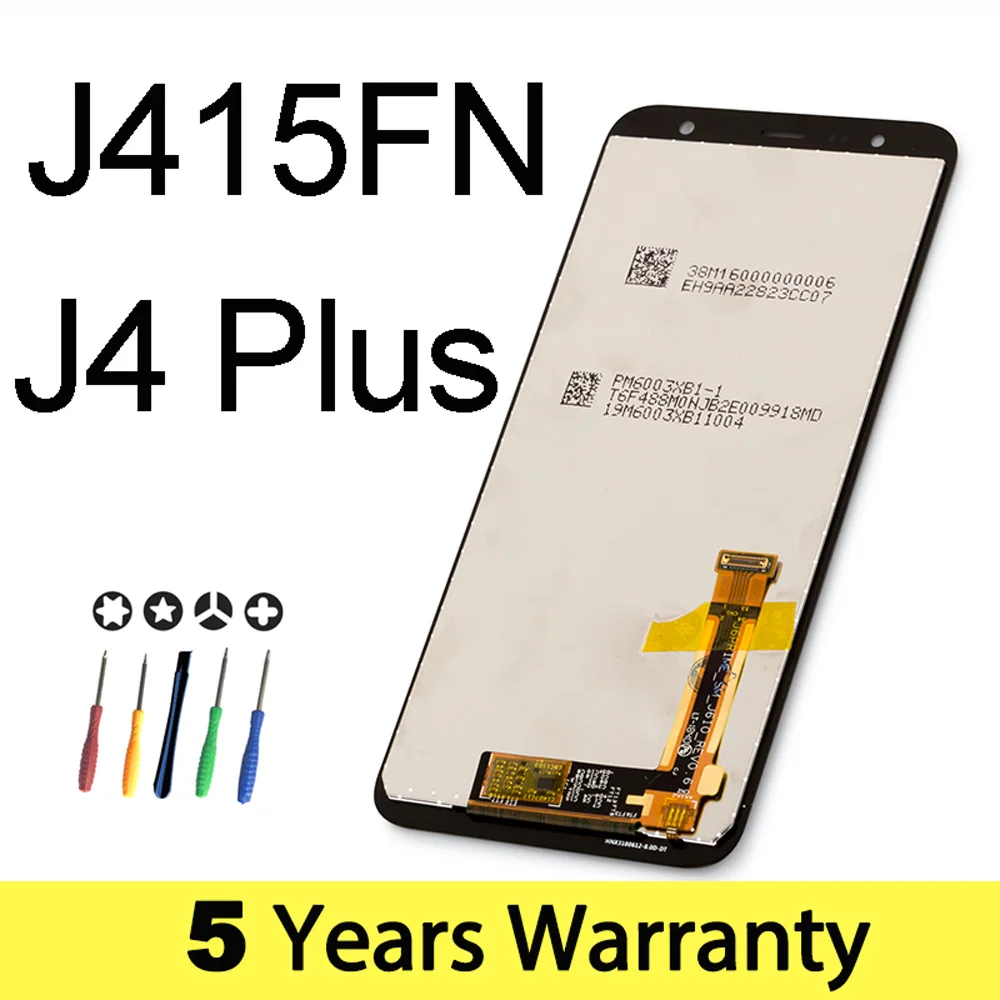 ЖК-дисплей для samsung J4 Plus дисплей J4+ J415Fn Черный Дисплей для samsung J4 Plus экран J415F сборка