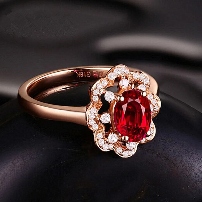 Bijoux женское кольцо обручальное из розового золота кольца для женщин в форме