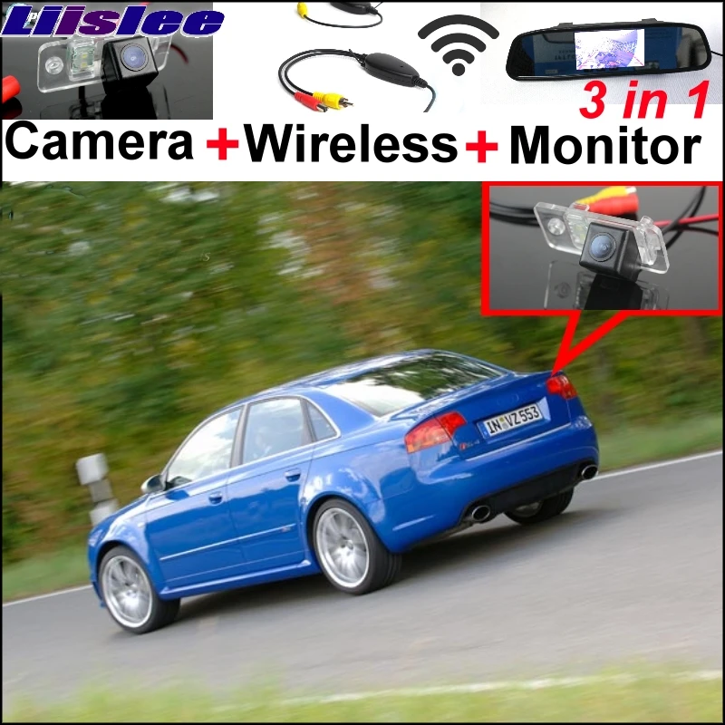LiisLee WiFi беспроводная CCD камера и зеркальный монитор легко DIY система парковки