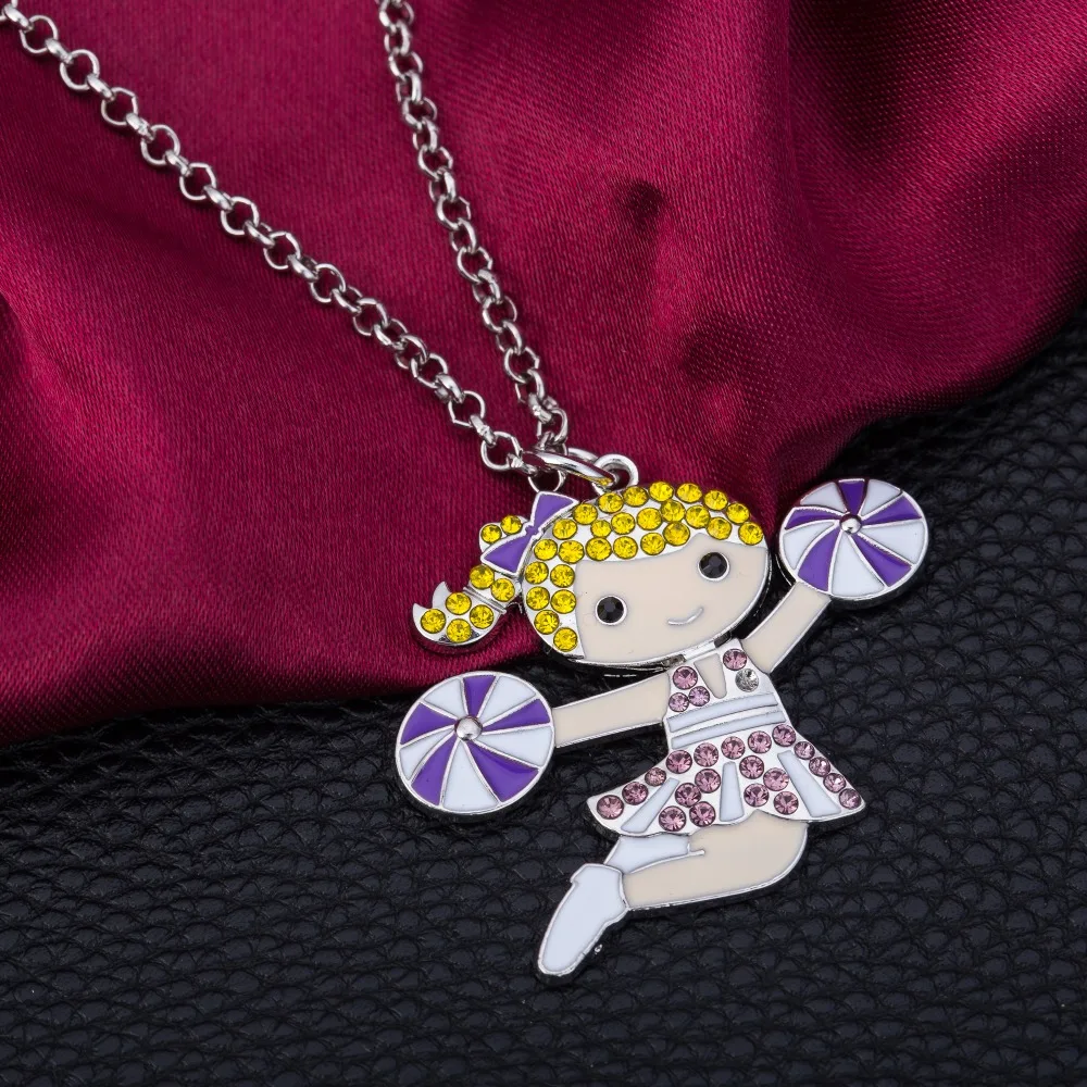 Fishhook милый подарок девушки Чирлидера эмалированная подвеска ожерелье с