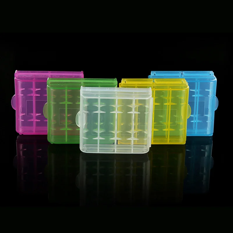 Мини портативный пластиковый чехол для аккумулятора 2 шт./лот коробка хранения