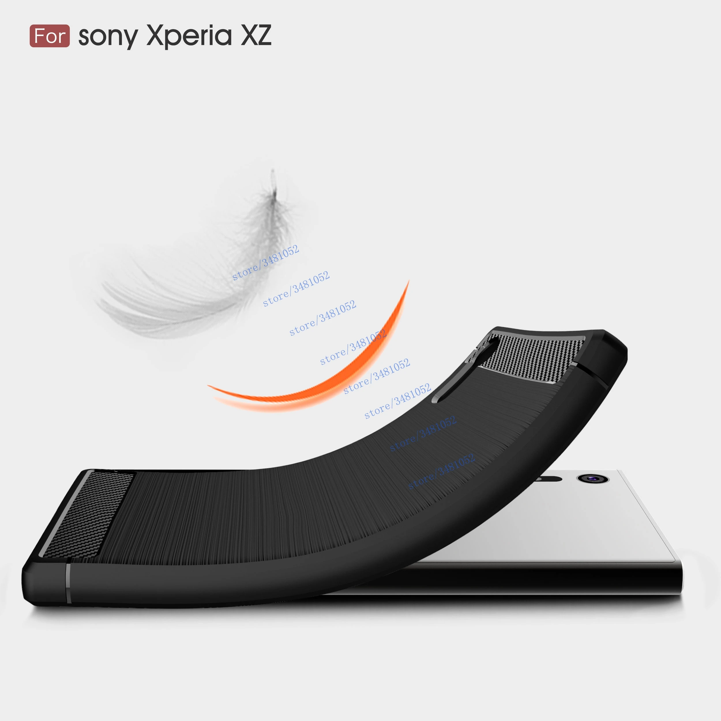 Роскошные Мягкий силиконовый чехол для sony Xperia XZ Dual F8332 F8331 SO-01J углеродного волокна