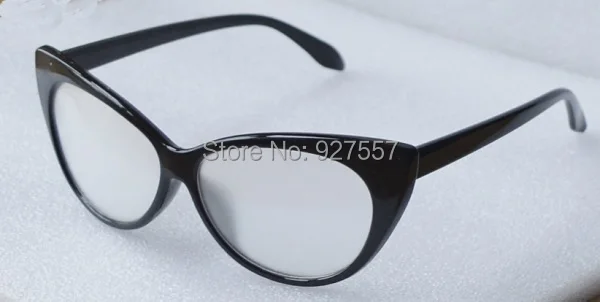 

Black diffraction glasses Cat Eye frame clear fireworks lens