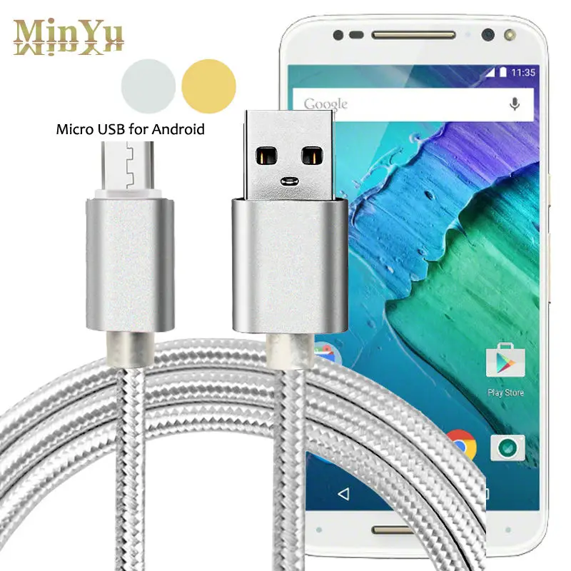 1 м/3 фута Micro USB 2 0 кабель для синхронизации данных и быстрой зарядки Motorola Moto G4 Plus X