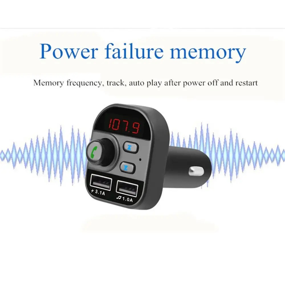 Bluetooth автомобильный fm-передатчик беспроводной радио адаптер USB зарядное