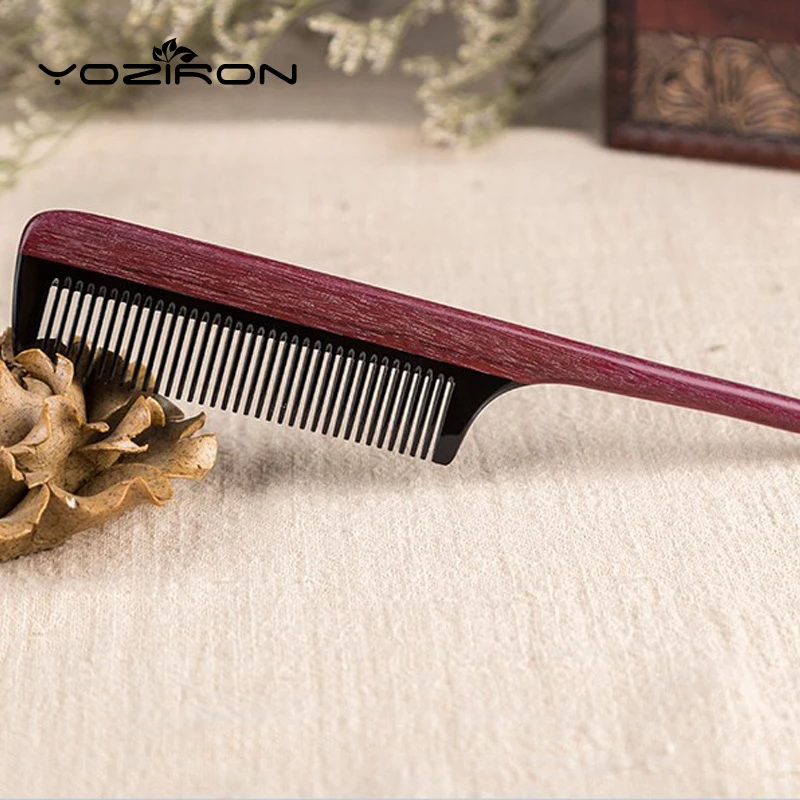 YOZIRON гребни для здоровых волос деревянная щетка с фиолетовым сердцем мытья