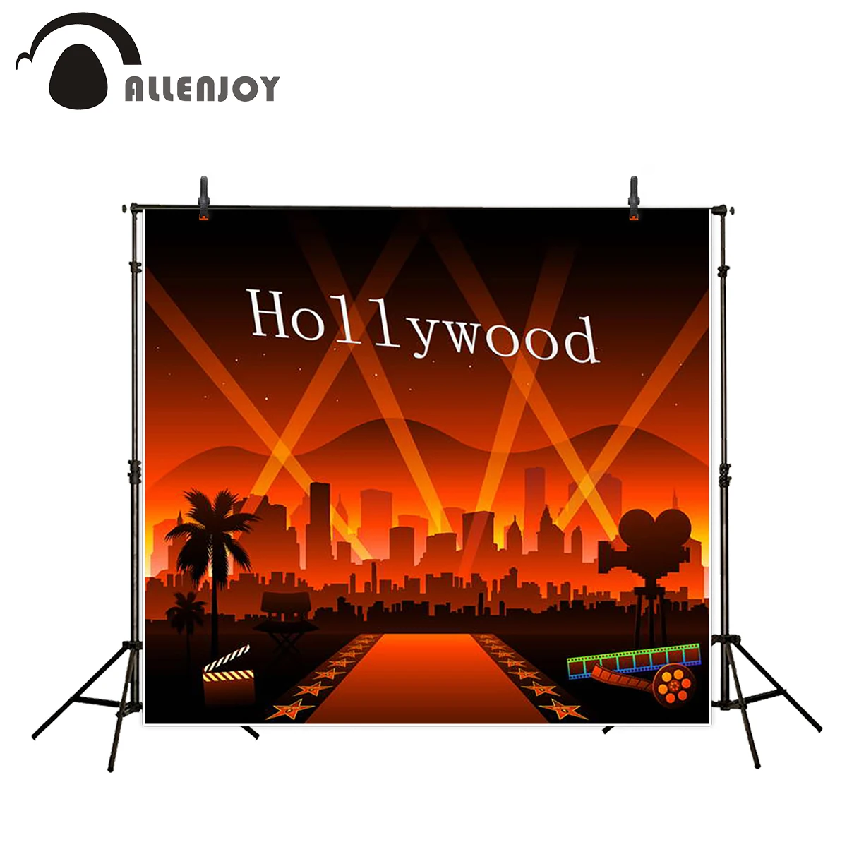 Allenjoy фоны для фотостудии фильм звезды красный ковер дерево фон профессиональная