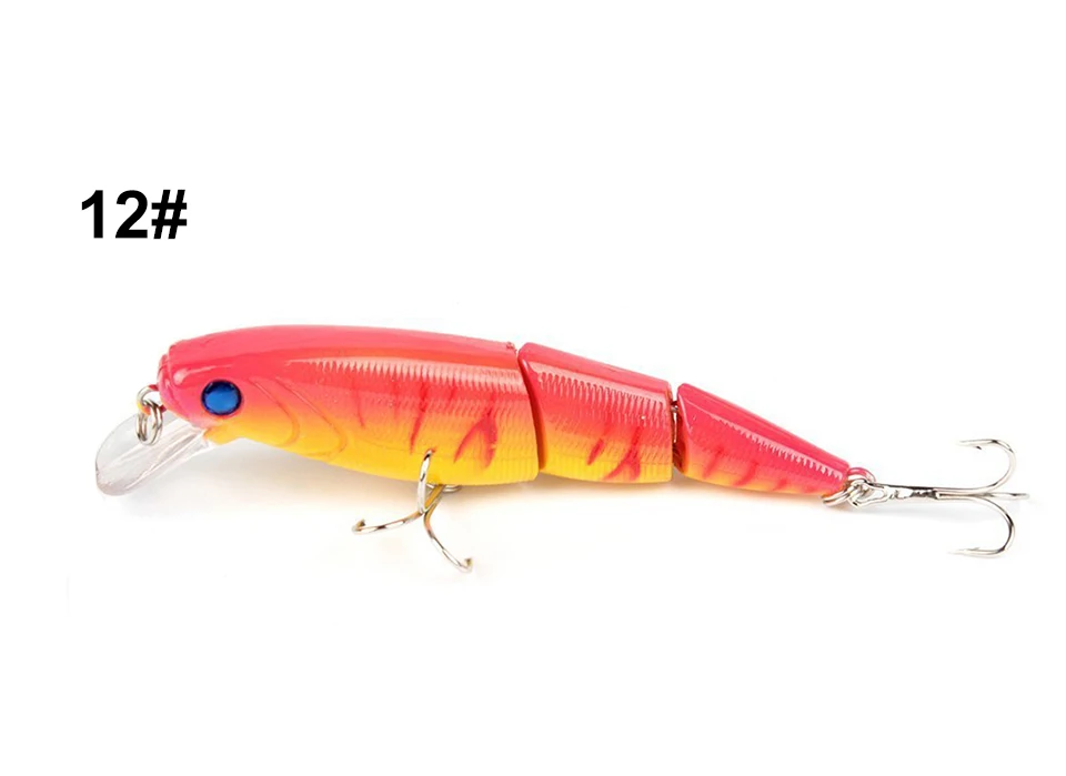 1PCS Jointed Fishing Lure 10.5CM 15G Floating Minnow Plastic Artificial Fishing Wobblers Tools 3 Sections Lure