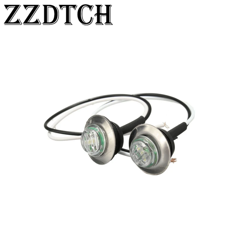 ZZDTCH 10 шт. 12 В 3 светодиода боковые габаритные огни для грузовиков лодок прицепов
