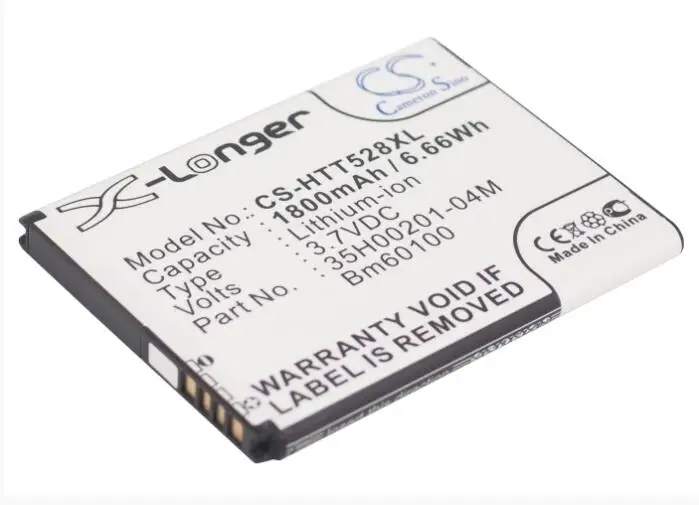 Аккумулятор Cameron Sino 1800 мАч для HTC C520e C525c CP2 Desire 500 One SV PM60120 T5088 T608T T609D Z4 35H00201 16M BA