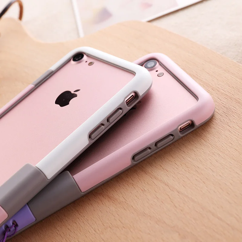 Хит цветные чехлы для телефонов iphone XS Max 9 8 7 Plus XR двухцветная рамка бампер задняя