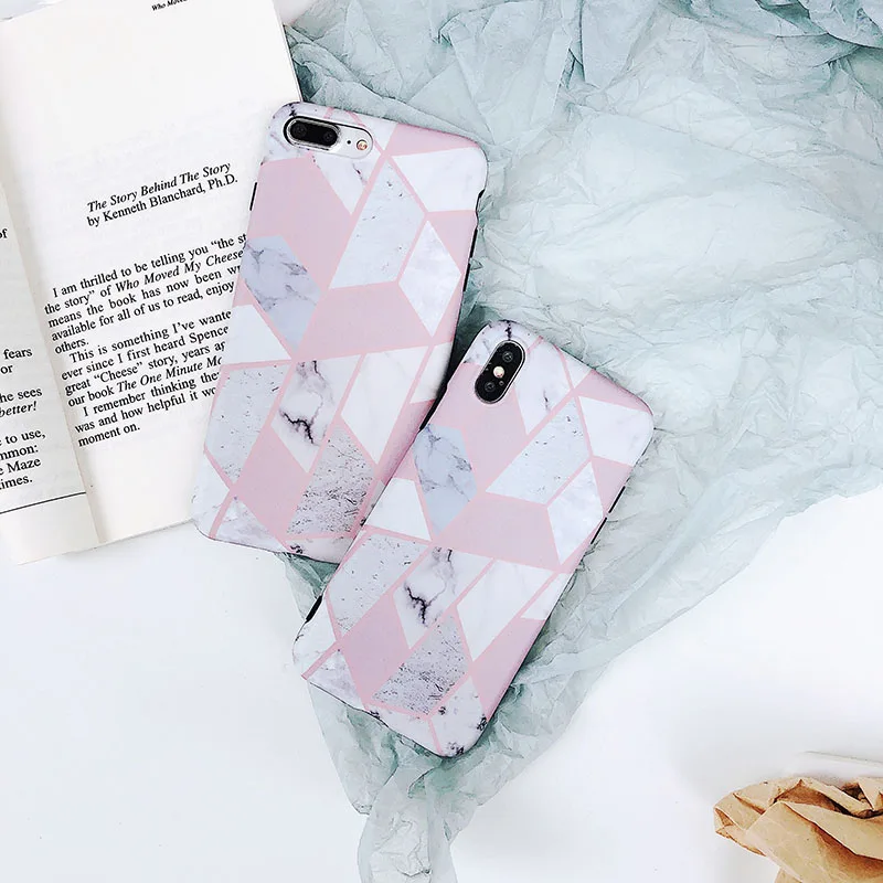 Роскошные Мрамор узор чехол для iphone X 7 8 плюс силиконовый Мягкие TPU Чехлы 6 S Plus