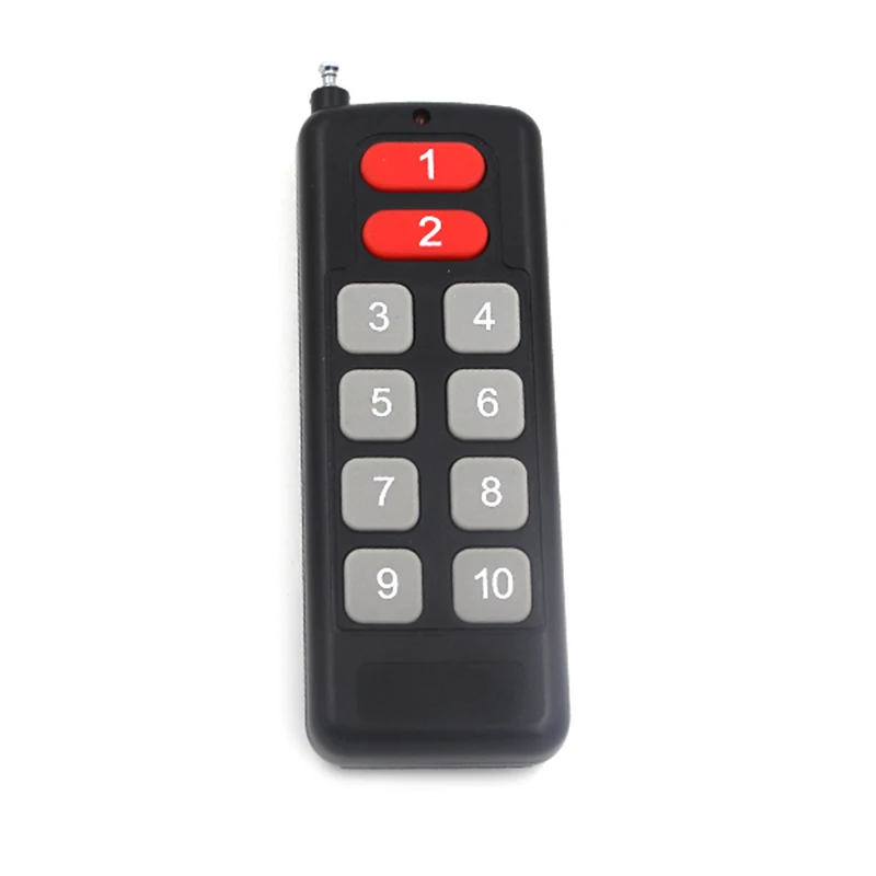 

220V 1CH 10A 10 Receiver & 1 Transmitter RF Wireless Remote Switch Momenrary Toggle Latched Adjustable 4009