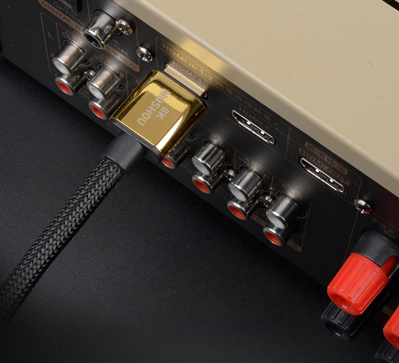 HDMI 2,1 кабели 8 к 60 Гц 4 к 120 Гц MOSHOU 48 Гбит/с Полоса пропускания ARC видео шнур для усилителя ТВ высокой четкости мультимедийный интерфейс