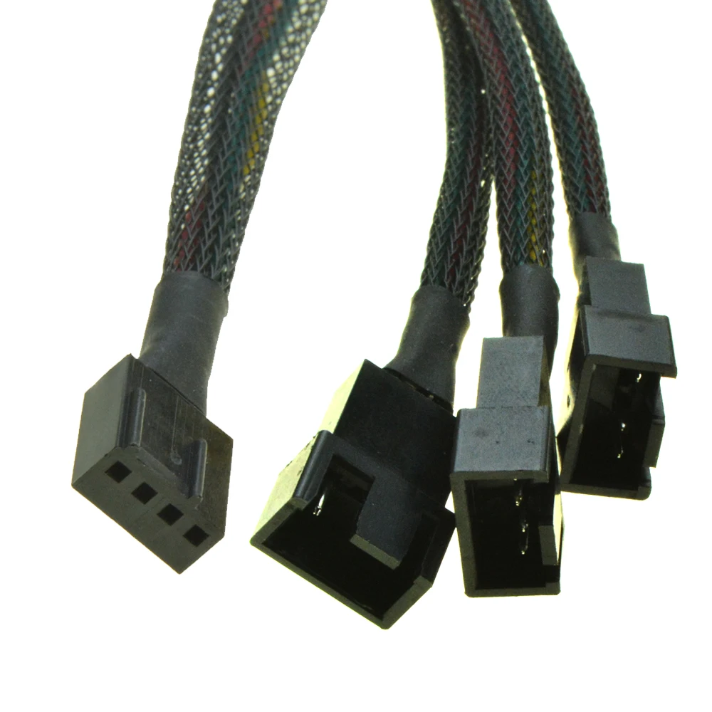 Удлинительный кабель питания PWM 12 В 4pin 1 3 канала сплиттер кулер порт