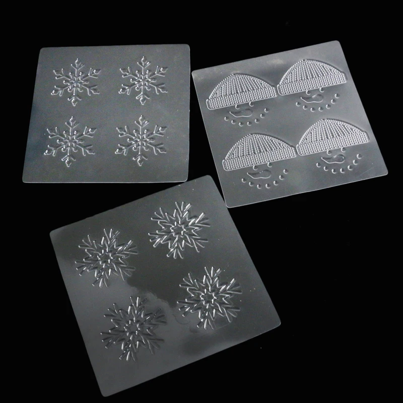 3 шт. Зимний Рождественский капкейк печенья торт текстура Топы коврик помадка