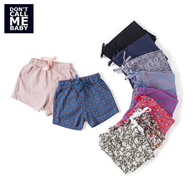 DON`T CALL ME BABY Children Pink Striped Summer Shorts Boys Casual Cotton Soft Shorts Girls Sweet Cute Basic Homewears 90209-01
