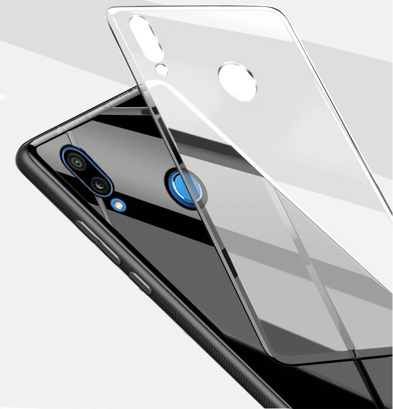 Latest style Glass Shell For Huawei Y9 2019 case 2019Y 9 Y92019 JKM-LX1 JKM-TL00 JKM-AL00 6.5&quot Phone Bag | Мобильные телефоны и