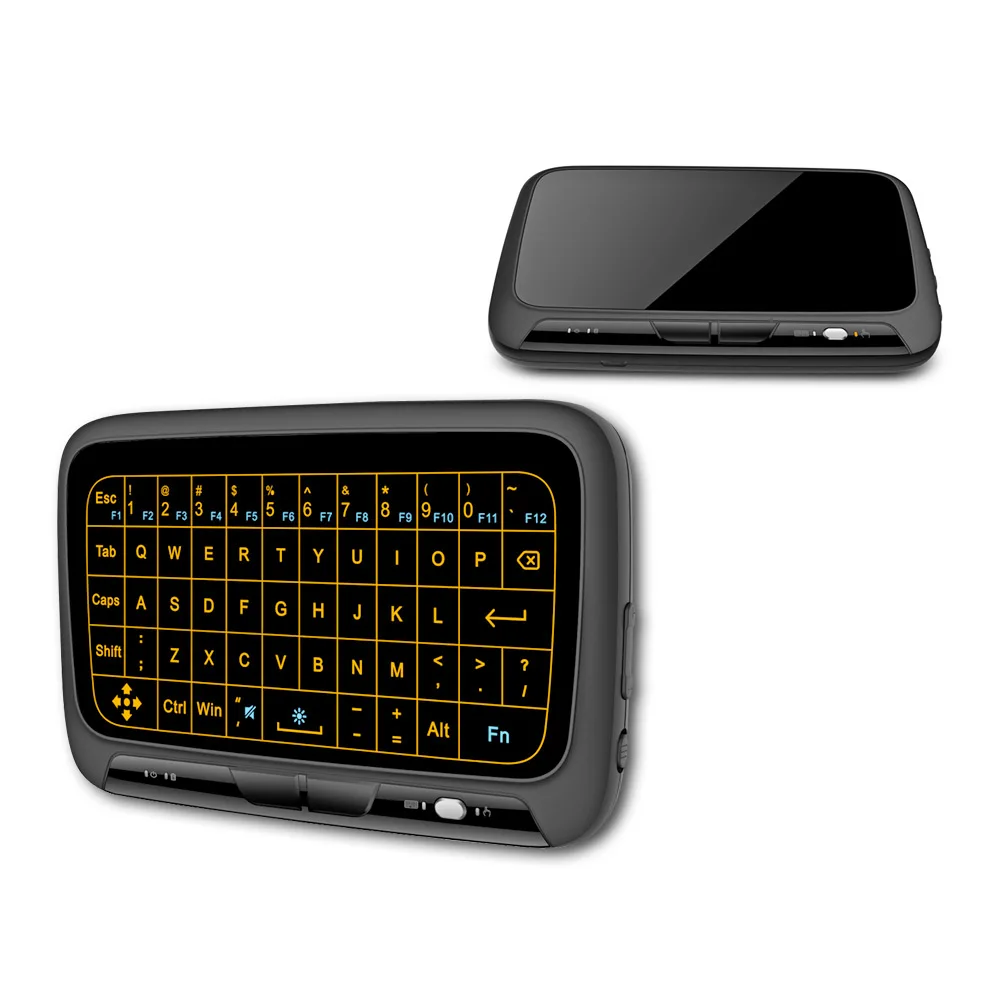 H18 Plus 2,4 ГГц Беспроводная Мини Клавиатура Тачпад с функцией подсветки Air mouse игровые клавиатуры с подсветкой для Smart tv PS3
