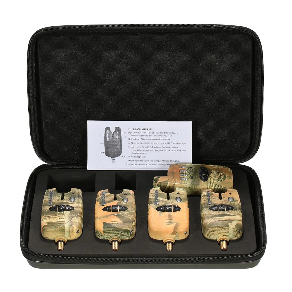 Lixada беспроводной сигнализатор для рыбалки оповещение о укусе комплект