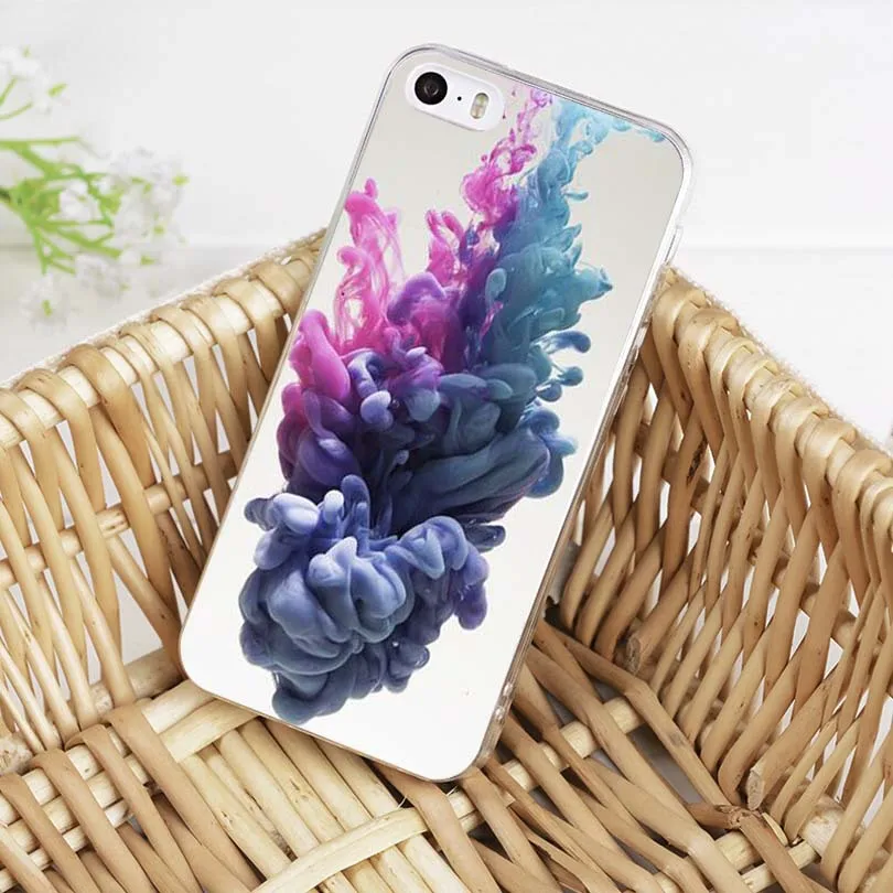 Мягкий чехол для телефона MaiYaCa из ТПУ с цветным дымчатым облаком iPhone 8 7 6 6S Plus X XS MAX