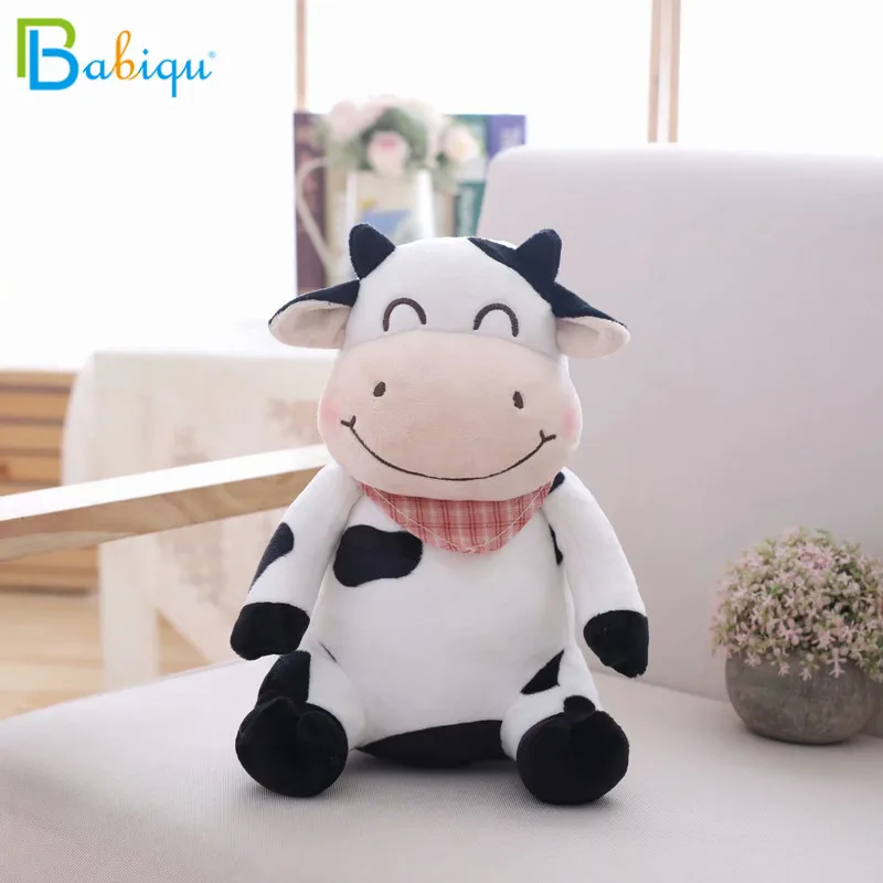 Babiqu 1 шт. 30 см Kawaii животные игрушки детские игрушки молоко корова Прямая мультфильм чучела крупного рогатого скота плюшевые игрушки для детей милый подарок