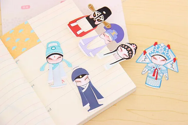 Новинка 2017 Классический китайский стиль милые бумажные закладки маркеры для