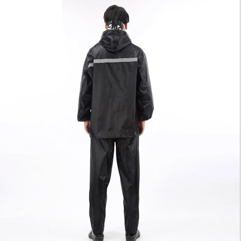 Quality Reflective Raincoat - Sanitation Worker Clothes Thickening Adult Split Outdoor Labor Insurance Waterproof Overalls Rai | Дом и сад