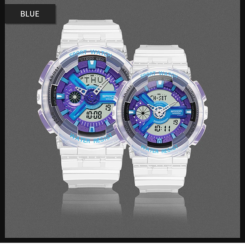 Relojes deportivos de hombre SANDA пара Многофункциональный водонепроницаемый светодиодный цифровые часы мужские G стиль спортивные водонепроницаемые wris
