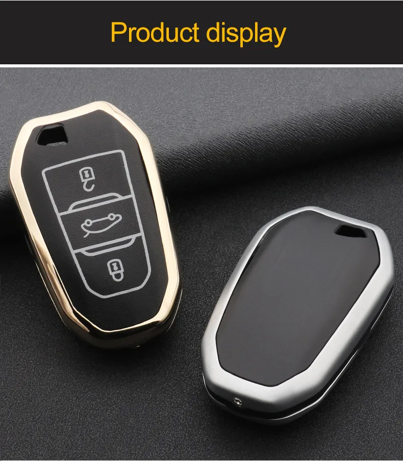 Цинковый сплав+ световой кожаный чехол Key автомобилей для peugeot 508 301 2008 3008 408 5008 Citroen C4 кактус C5 C3 C4L случае ключ