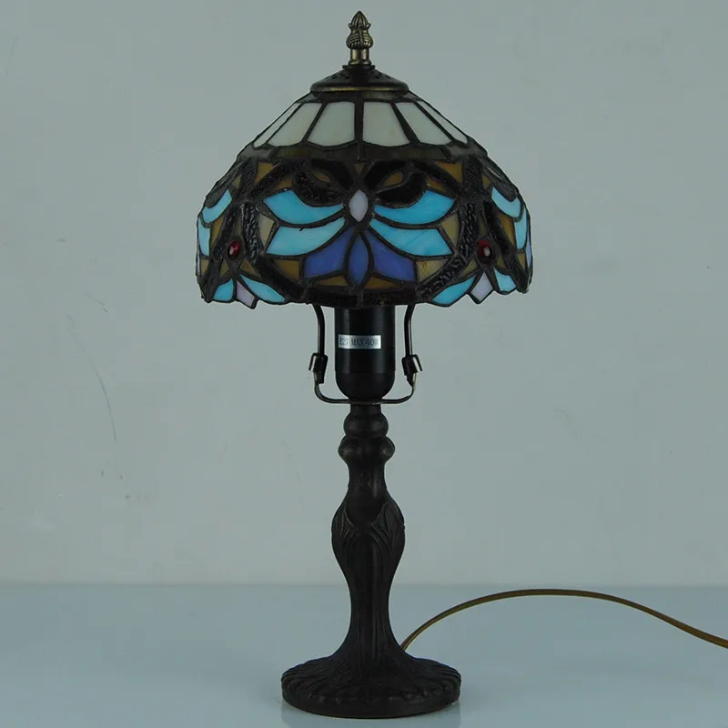 1 светильник в европейском стиле ретро настольная лампа из витражного стекла