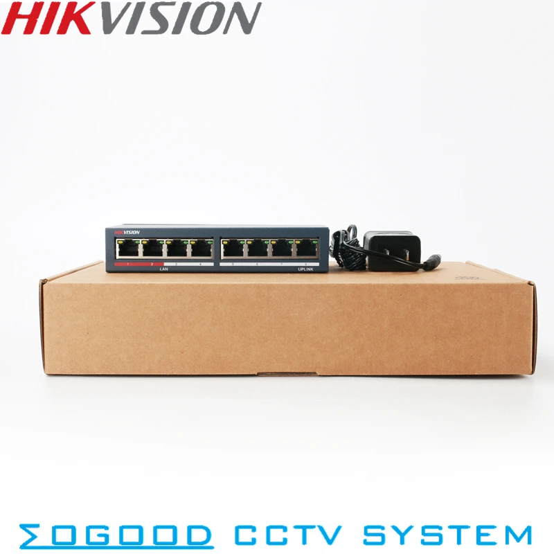 Оригинальный рандомный неуправляемый переключатель Hikvision с 8 портами 10/100 Мбит/с