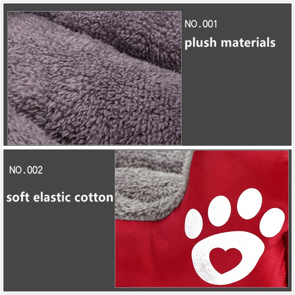 S-XL 6 Colors Paw Pet Sofa Dog Beds Waterproof Bottom Soft Fleece Warm Cat Bed House Petshop Dropshipping cama perro | Дом и сад