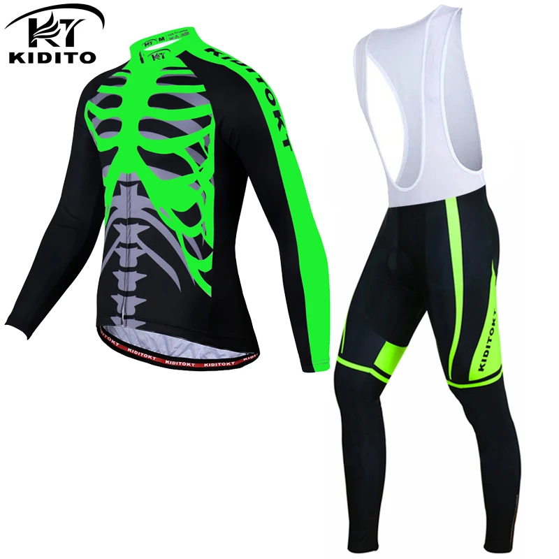

Kiditokt Pro зимний комплект из Джерси для велоспорта, термо-Джерси, Maillot Ropa Ciclismo Invierno, велосипедная форма, одежда для велоспорта