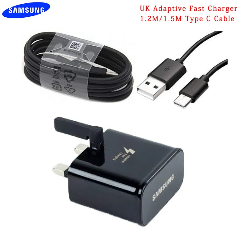 Оригинальное Адаптивное быстрое зарядное устройство Samsung UK 9 В/1 2 А адаптер 1 5/м