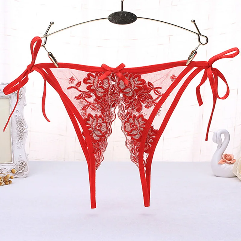 VDOGRIR Новые Сексуальные женские стринги с вырезами Нижнее белье кружевные трусики