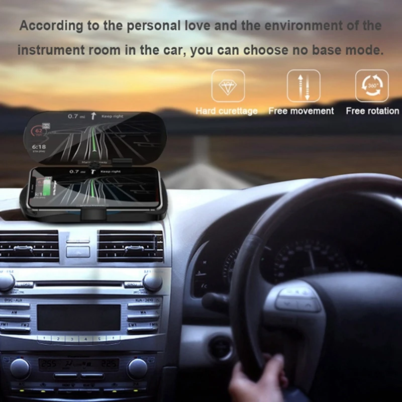 Автомобильный навигационный Дисплей Держатель Hud Беспроводное зарядное